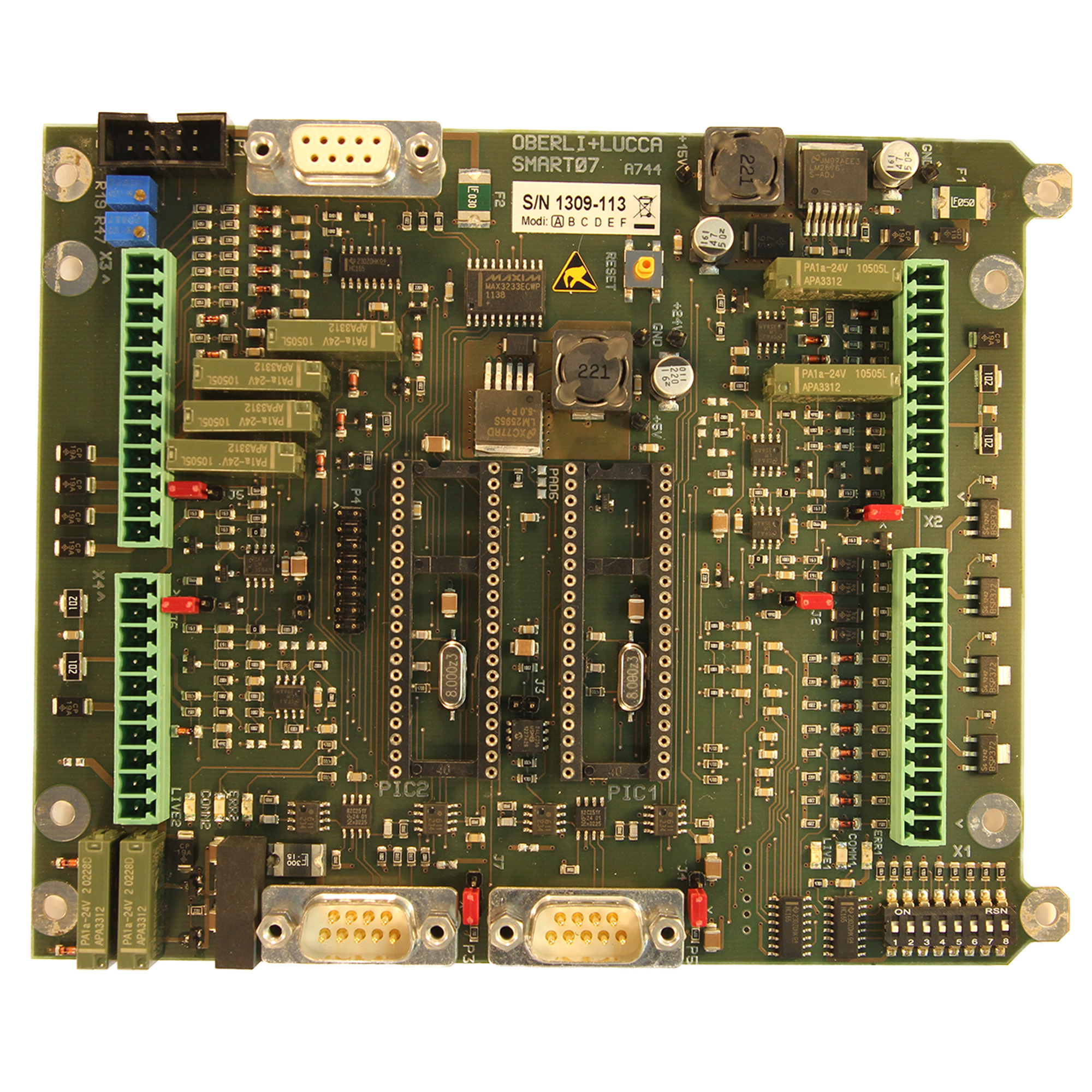 Dual MIcrocontroller PLC with CAN and matrix touch
